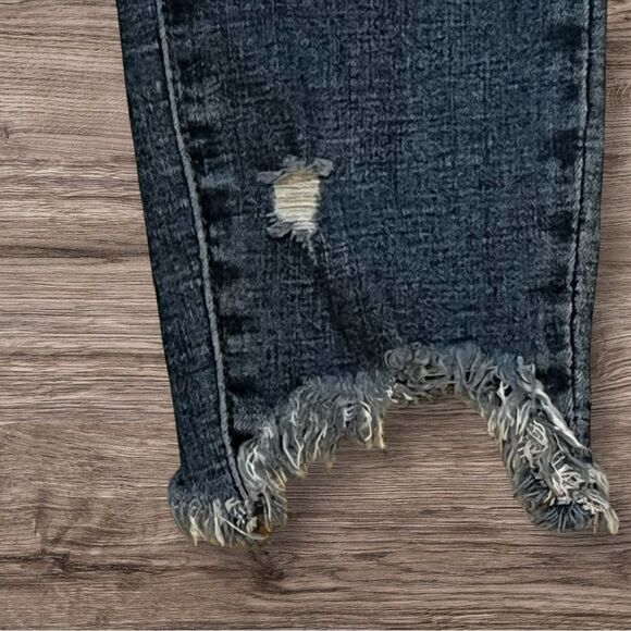 Pistola Jeans ladies Distressed Raw Hem Skinny Denim Blue Jeans Size 25 - Picture 5 of 13